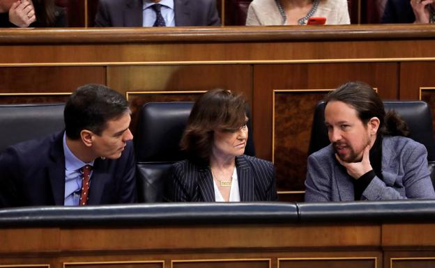 Sánchez e Iglesias solventan a medias la primera crisis del Gobierno de coalición | El Norte de Castilla