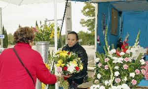 La mayoría de las flores que llevamos al cementerio ...